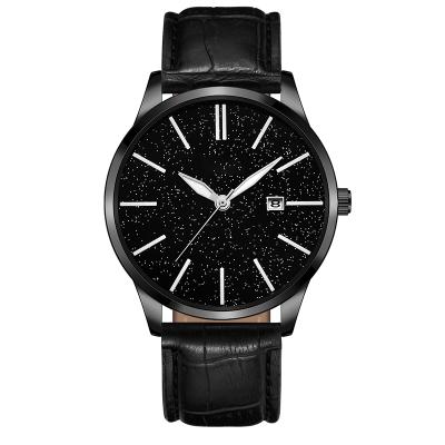 China Relojes Business Alloy Quartz Waterproof Luminous Movement Watch Luxury Leather Men for sale