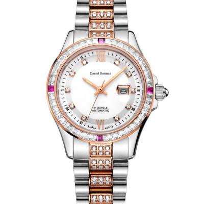 China High Quality Water Resistant Elegent Woman Mecanical Watch Stainless Steel Wrist Watch For Women for sale