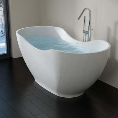 China Freestanding custom-made corian tub, poly marble solid surface freestanding bathtub TC-S99 for sale