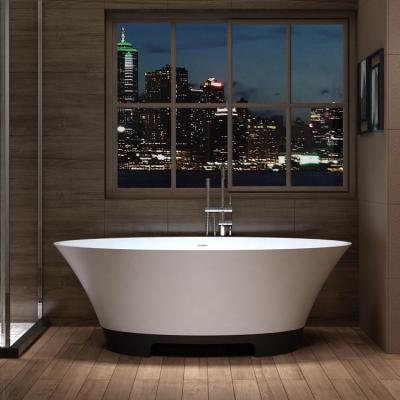 China High quality european corian marble solid surface poly freestanding bathtub TC-S94 for sale