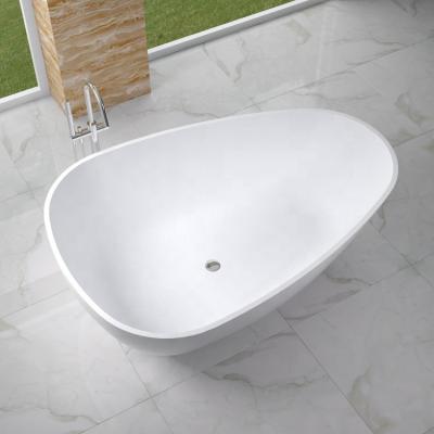 China Freestanding Stone Resin Soaking Two Person Freestanding Bathtub For Bathroom Tub TC-S29 for sale