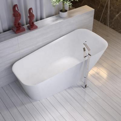 China Stone Design Resin Freestanding Original Tub Solid Outdoor Freestanding Bathtub TC-S37 for sale