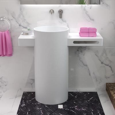 China Durable New Style Artificial Stone Sink, Corian PW32 Bathroom Hand Free Sink for sale