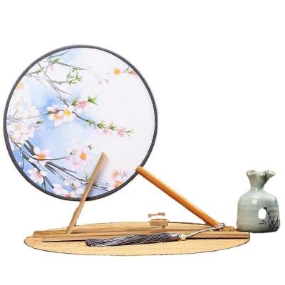 China Wholesale Retro Art Chinese Round Fan China Wind Dance Craft Gift for sale