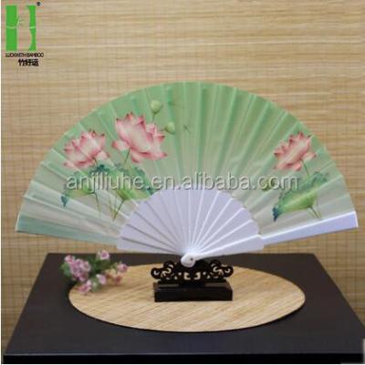 China China Custom Printed Plastic Folding Fan for sale