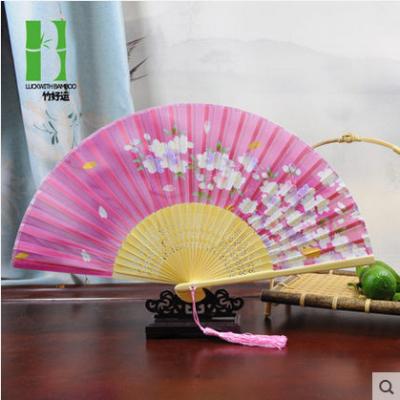 China Japan Silk Fabric Chinese Dancing Fans for sale