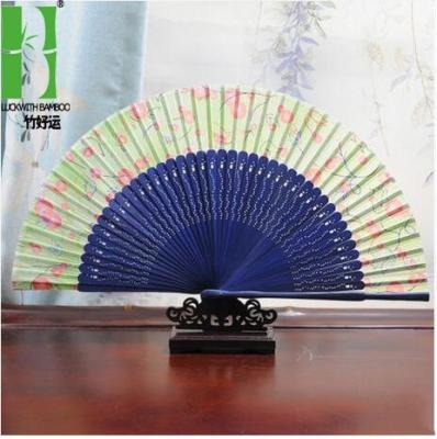 China China Chinese Custom Printed Folding Craft Hand Bamboo Fan for sale