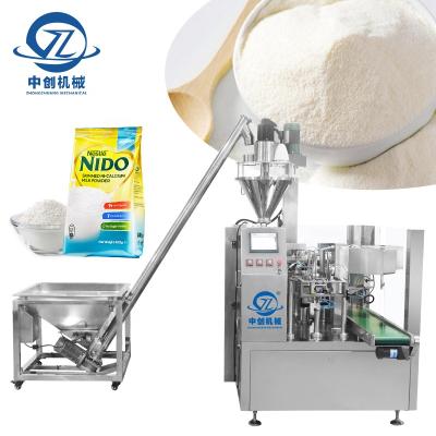 China Doypack Automatic Plastic Pouch Milk Powder Packet Machine Food Pet Food Premade Filling Packing Machines for sale