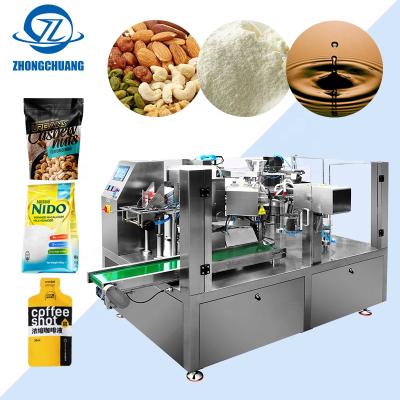 China Automatic Beverage Premade Zipper Pouch Granular Powder Sachet Food Liquid Filling Multifunctional Packaging Machines for sale