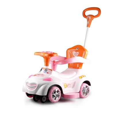 China Ride on Toy Four Wheel Children Baby Walker Bicycle Outdoor Kids Ride on Toy Car Push Stroller Baby Scooter Kids Car with Music1-4 years for sale