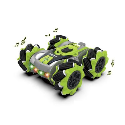 China Newest RC Hobby factory wholesale remote control double sided high quality 360 stunt car rc car stunt car rolling toy for sale