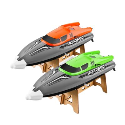 China RC Hobby Factory Wholesale 2.4G Radio Control Boat Toys Waterproof Plastic Getting Started Speedboat Toys for sale