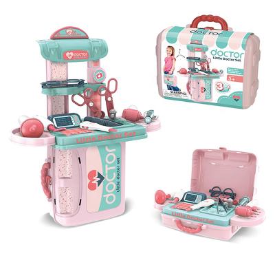 China New Funny Doctor Plays Set 2022 Portable Medical Kit 3 In 1 Pretend Play Set Doctor Toy Set For Children for sale