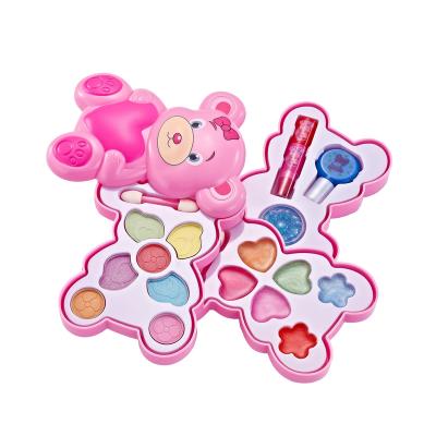 China Wholesale Fashion Factory Fashion Toys Beauty Toys Children Cartoon Kids Girl Bear Cubs Safe Non-Toxic Makeup Cosmetics Set Toys for sale