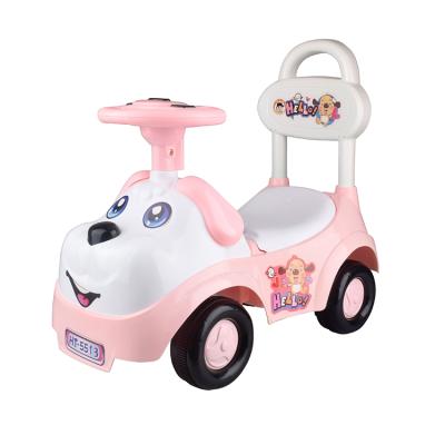 China Educational Ride On Toy Hight Quality Cartoon Dog Walker Storage Function Baby Lovely Sliding Car Children Ride On Toy Car for sale