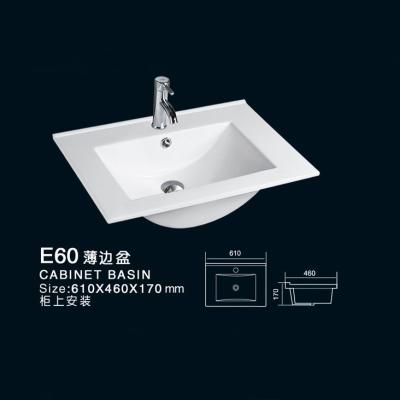 China Production New Bathroom High Temperature Cabinet Basin High Temperature Thin Side Basin for sale