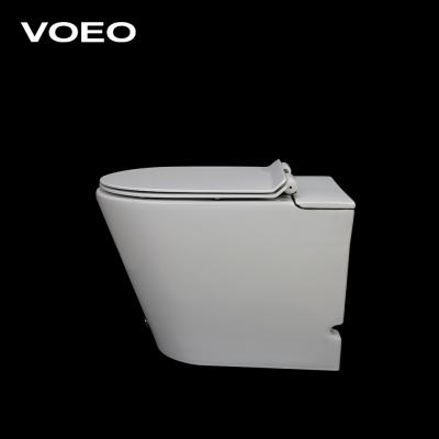 China Double-flow WC Strap Ceramic Toilet Lavatory European Size For Home for sale