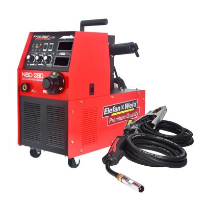 China Newest Design Arc Welding MIG Welder Durable NBC 280 Stable Electric Welding Machine Integrated With Wire Feeder for sale