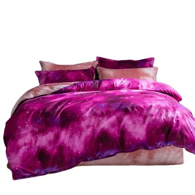 China Nondisposable Breathable And Warm Home Textiles Star Printed Bedspread Set Bedding Sets Cheap for sale