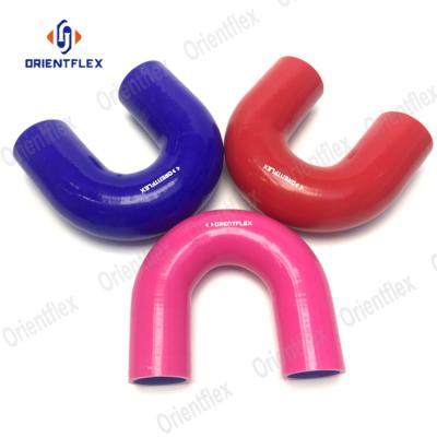 China Silicone+Polyester/Aramid/Fiberglass China U-bend High Quality Car Silicone Auto Hose for sale