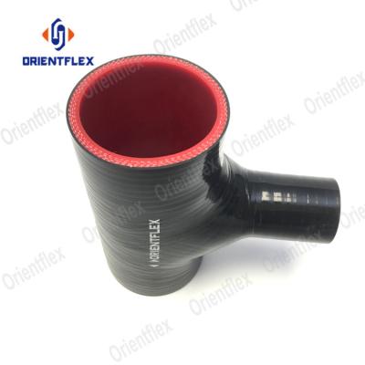 China Automotive Silicone + Polyester/Aramid/Fiberglass Branch 22mm 25mm 35mm 45mm 50mm 63mm 70mm Silicone Hose 38mm 51mm t Piece for sale