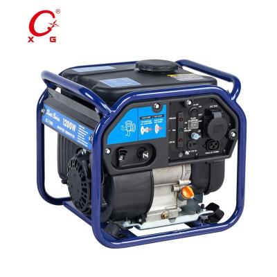 China Super Quiet Inverter Generator 1.2kW Mini Gasoline 1.4kVA Portable Generator 1200B Open Frame for sale