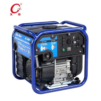 China Mini Recoil Start Gasoline Portable Generator 2.8kVA Inverter Generator 2.2kW Open Frame Generator XG-KF2000B for sale