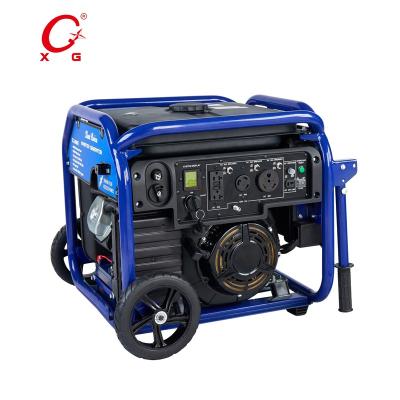 China Portable Gasoline Generator 7.5kVA Inverter Generator 7kW Remote Start Open Frame Standby Generator XG-KF7000B for sale