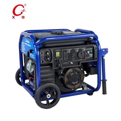 China Construction Generator Gasoline Remote Start 7kVA Inverter Generator 5.6kW Open Frame Generator XG-KF6500B for sale