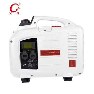 China Silent Gasoline 4.0kVA Inverter Generator 3.6kW Generator Remote Start Portable Generator 3600 for sale