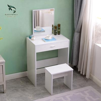 China Gray Bedroom Furniture Wooden Customizable White Baby Mirrored Coiffeuse Coiffeuse De Maquillaje Kids Vanity Desk Makeup Dressing Table for sale