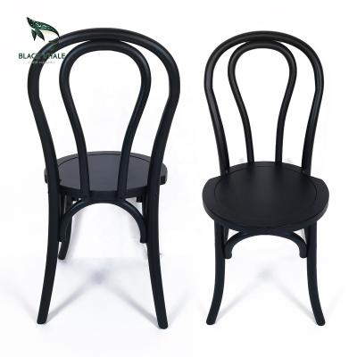 China Cheap Traditional Sillas De Para Comedor Antique Restaurant Wood Manufacturer Round Back Stackable Party Banquet Wedding Chairs For Events for sale