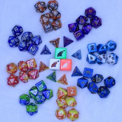 China Custom Large Hexagon Triangular Square Polyhedral Board Games Die Cut Set 16mm for sale