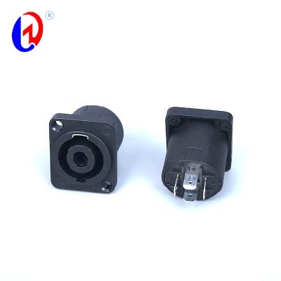 China audio & High Quality 4 Pin Video Cable Connector Female Speakon For Audio Video for sale