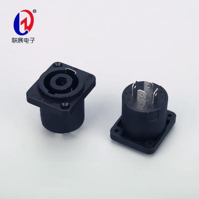 China audio & Video High Header Connector Speakon Audio Connector Accepting 4 Power XLR Pole Jacks for sale