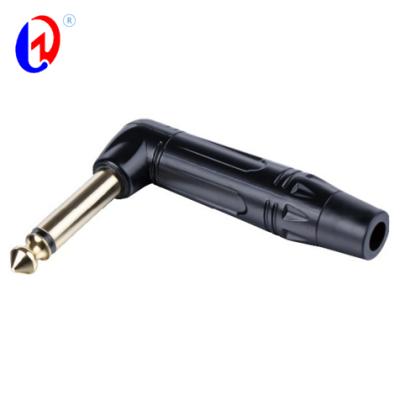 China audio & Video 6.35 Audio Cable Set Stereo Gold Plated Telephone Jack 6.35 Plug Mono Plug for sale