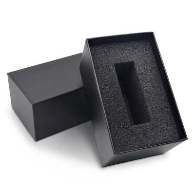 China Black Leather Watch Boxes OEM White Paper Watch Packaging Watch Storage Watch Cases Custom Logo Box for sale