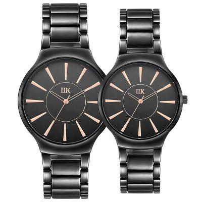 China New IIK Logo Simple Casual Men Women Custom Made Unisex Wristwatches Day/Date Watches 2019 For Couples for sale