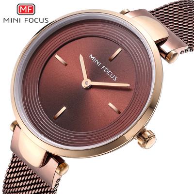 China Stylish MINI Chronograph FOCUS 0195L Ladies Quartz Watch Simple Design High Quality Steel Waterproof Luxury Ladies Watch for sale