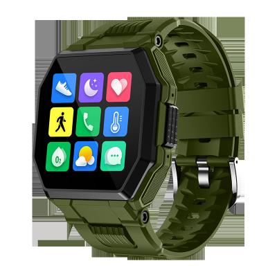 China Touch Screen Military Digital Smartwatch S9 Sports Heart Rate Monitor Music Call Android Waterproof Smart Watch for sale