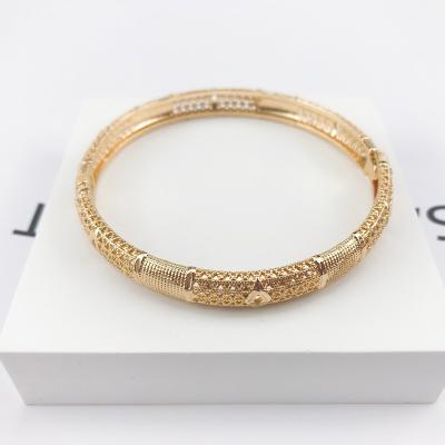 China FASHIONABLE Gold Plated Indian Bangle Bracelet 18K Dubai Gold Jewelry Women Wedding Gifts TSA-017 for sale