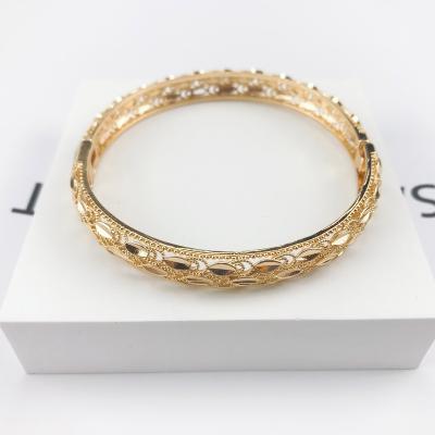 China FASHIONABLE Gold Plated Indian Bangle Bracelet 18K Dubai Gold Jewelry Women Wedding Gifts TSA-019 for sale