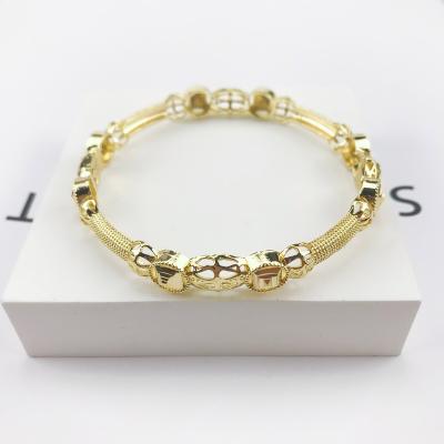 China TRENDY Luxury Dubai Jewelry 24K Gold Bangle Ladies Wedding Bridal Middle East Africa Jewelry Bangle Gold Gifts TSA-068 for sale