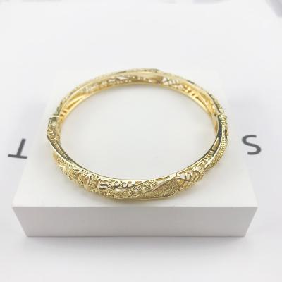 China TRENDY Jewelry Gold Plated Ethiopian Indian Gift Bracelet Bangle Ladies Birthday Jewelry Gifts Wedding TSA-086 for sale