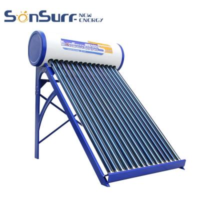 China Home Glass Tube Non Pressure 120 Liter Solar Water Heater For Housing Use for sale