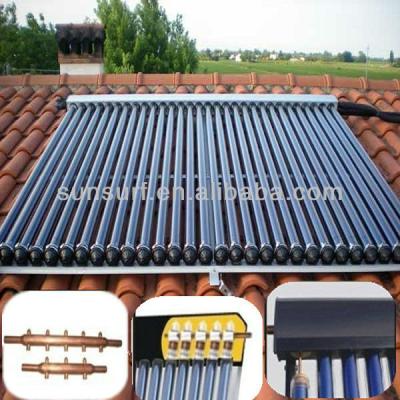 China SunSurf SC-C01 SRCC Keymark Solar Thermal Vacuum Tube Most Efficient Solar Panels With Heat Pipe for sale