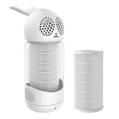 China Swing Around Portable Negative Ion Air Cleaner , Smart Silent 38 Degree Mini Air Purifiers With HEPA Filter for sale