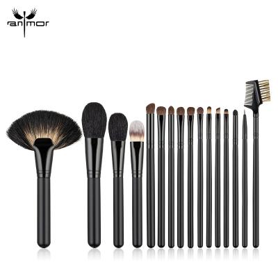 China 16Pcs Face Powder Contour Eyebrow Eyeshadow Makeup Blending Brush Set for sale