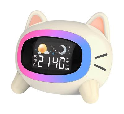 China LED Flashing Light Sleep Training Clock Cartoon Children Synchronize and Cute Smart Table Synchronize Gift Home Children's Decorations Sleep Companion for sale