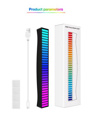 China Car Radio Rhythm Light Music Light Music Sports RGB Electronic Outdoor Handheld Cold Light Atmospheric Sound Activated USB Insert HK-02C for sale